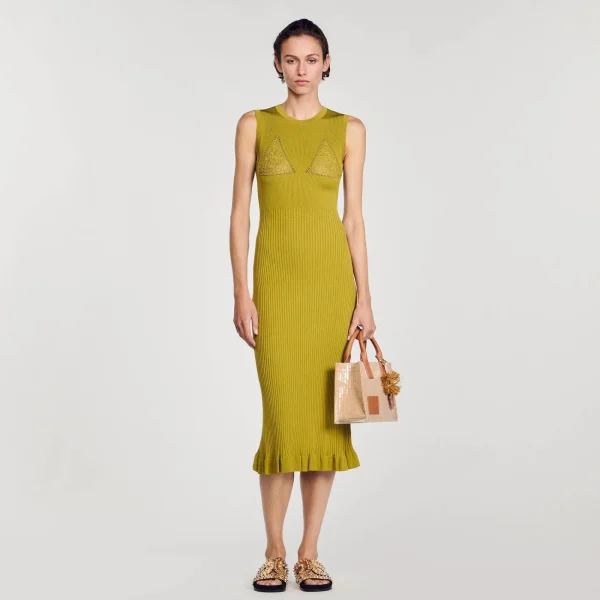 Discount Robe Midi En Maille Femme Robes
