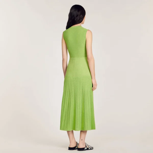 Cheap Robe Midi En Maille Femme Robes