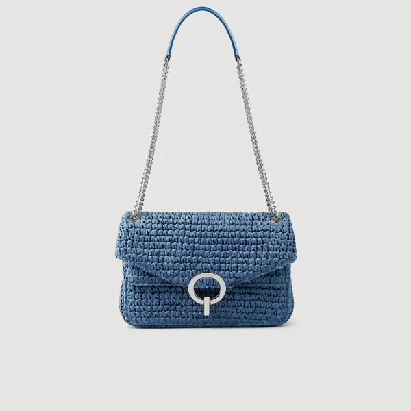 New Sac YZA En Raphia Femme Sacs Porté Épaule | Sacs À Bandoulière