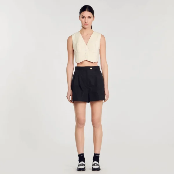 Cheap Short En Gabardine Femme Jupes & Shorts