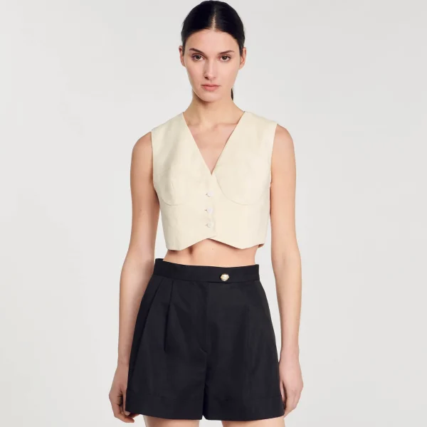 Cheap Short En Gabardine Femme Jupes & Shorts