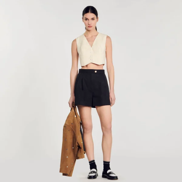Cheap Short En Gabardine Femme Jupes & Shorts