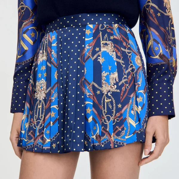 Cheap Short Jupe En Soie Imprimée Femme Ensembles | Jupes & Shorts