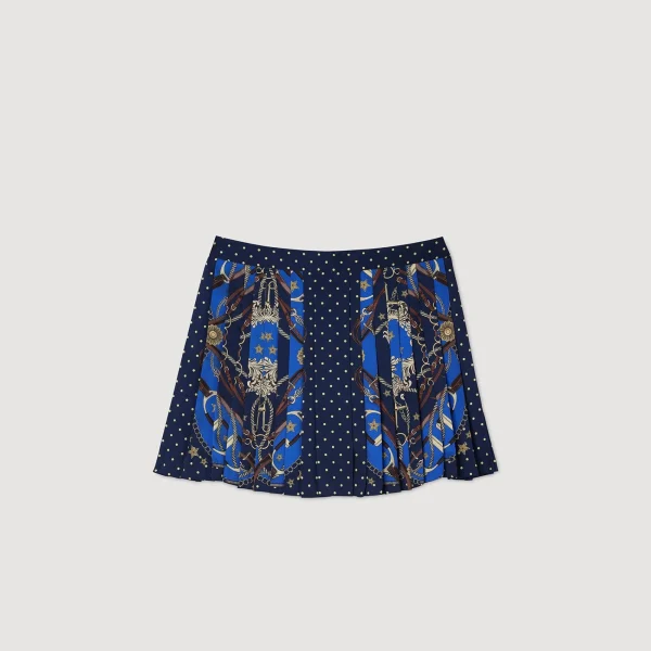 Cheap Short Jupe En Soie Imprimée Femme Ensembles | Jupes & Shorts