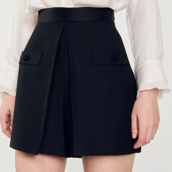 Hot Short Taille Haute Avec Boutons Femme Jupes & Shorts