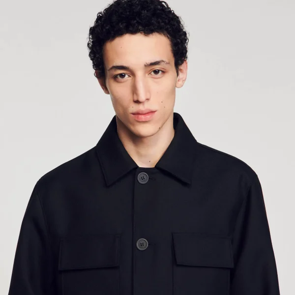 Fashion Surchemise Boutonnée Homme Manteaux & Blousons | Chemises