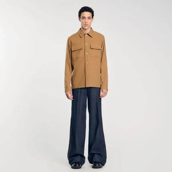 Flash Sale Surchemise En Laine Homme Manteaux & Blousons | Chemises