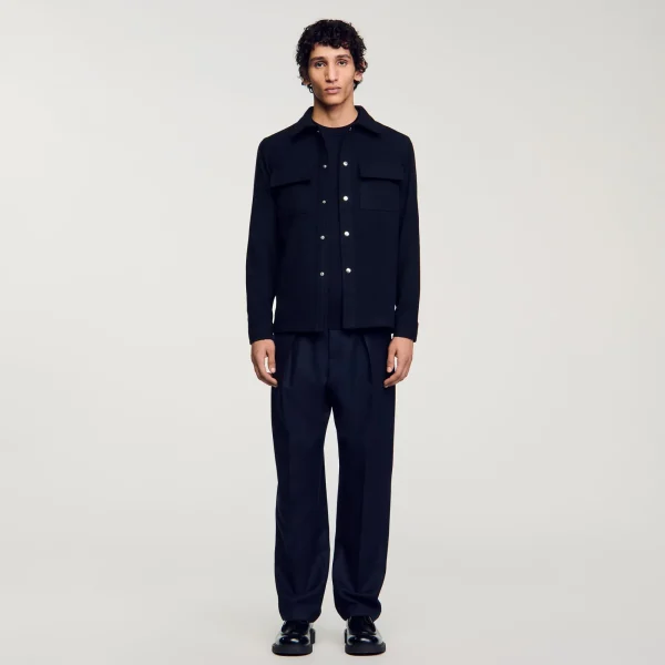 Flash Sale Surchemise En Laine Homme Manteaux & Blousons | Chemises