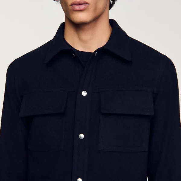 Flash Sale Surchemise En Laine Homme Manteaux & Blousons | Chemises