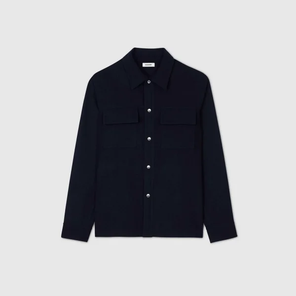 Flash Sale Surchemise En Laine Homme Manteaux & Blousons | Chemises