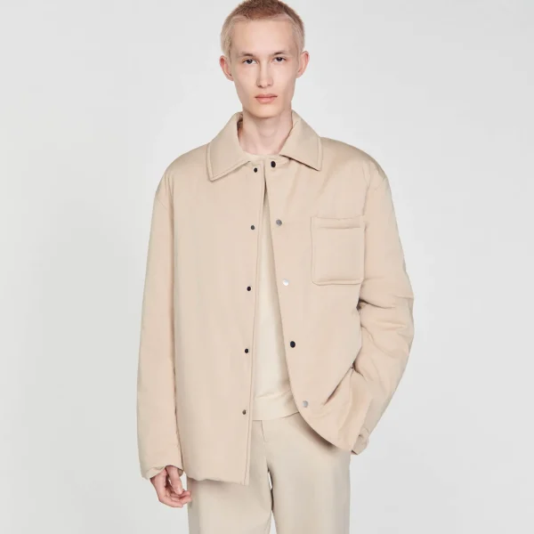 New Surchemise Ouatinée Homme Manteaux & Blousons | Chemises