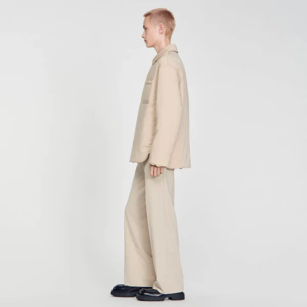 New Surchemise Ouatinée Homme Manteaux & Blousons | Chemises