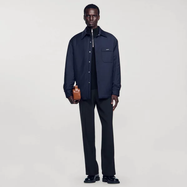 Best Sale Surchemise Ouatinée Oversize Homme Manteaux & Blousons | Chemises