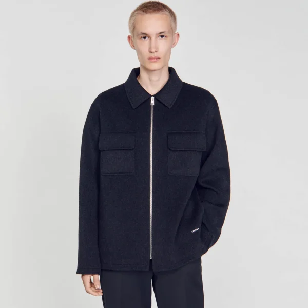 Hot Surchemise Zippée Homme Manteaux & Blousons | Chemises