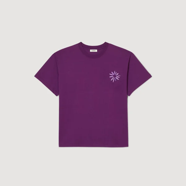Fashion Tee-shirt Fleur En Coton Homme T-Shirts & Polos