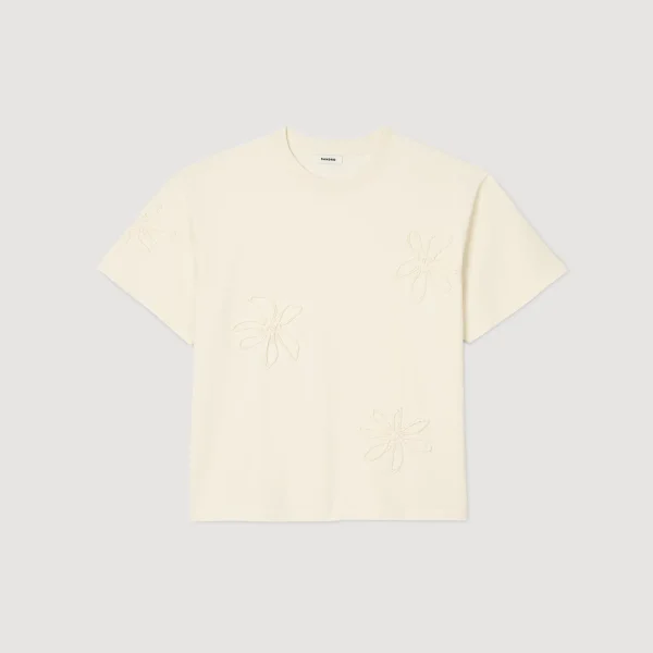 Flash Sale Tee-shirt Orné De Fleurs Homme T-Shirts & Polos
