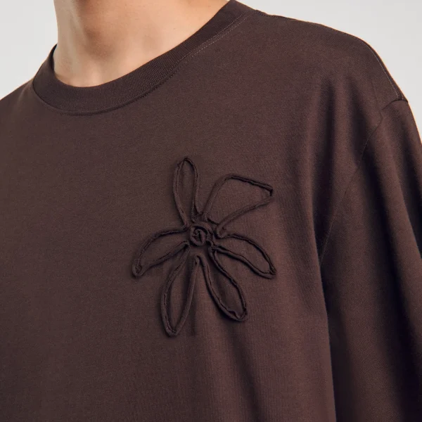 Hot Tee-shirt Oversize Fleur Homme T-Shirts & Polos
