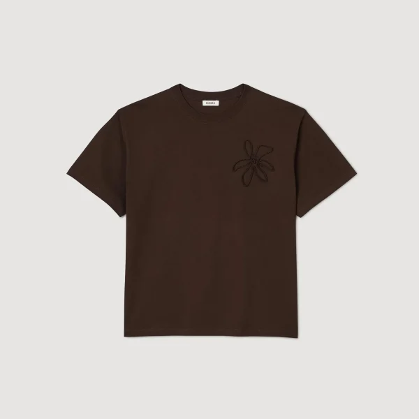Hot Tee-shirt Oversize Fleur Homme T-Shirts & Polos