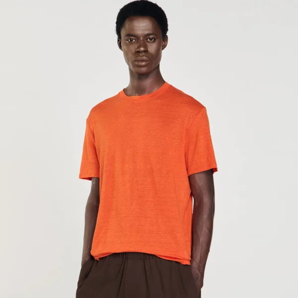 Shop T-shirt En Lin Certifié Homme T-Shirts & Polos