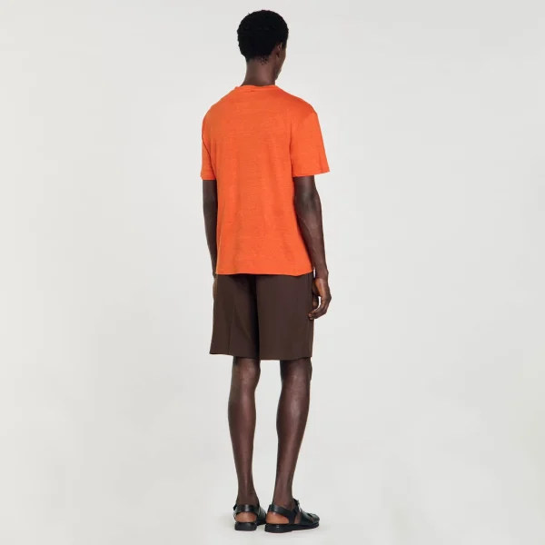 Shop T-shirt En Lin Certifié Homme T-Shirts & Polos