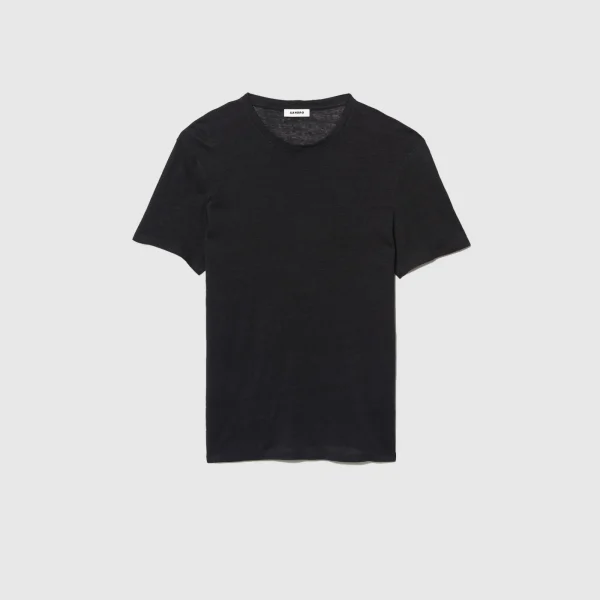 Outlet T-shirt En Lin Certifié Homme T-Shirts & Polos