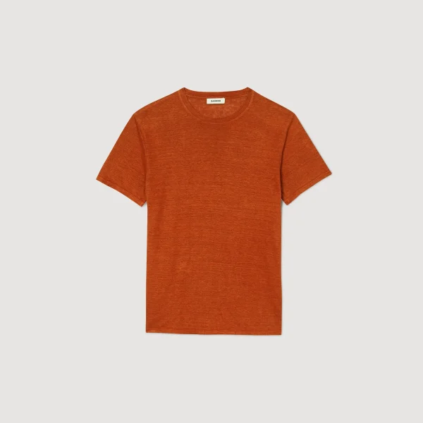 Shop T-shirt En Lin Certifié Homme T-Shirts & Polos