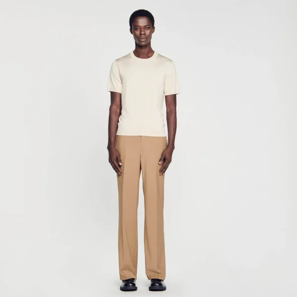 Flash Sale T-shirt En Maille Homme T-Shirts & Polos | Pulls & Gilets