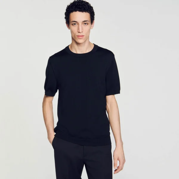 Hot T-shirt En Maille Homme T-Shirts & Polos | Pulls & Gilets