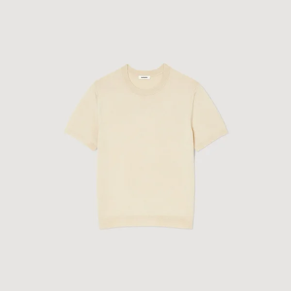 Flash Sale T-shirt En Maille Homme T-Shirts & Polos | Pulls & Gilets