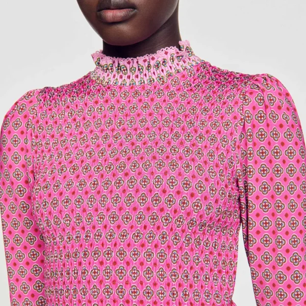 Shop T-shirt Smocké Imprimé Femme T-Shirts
