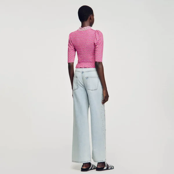 Shop T-shirt Smocké Imprimé Femme T-Shirts