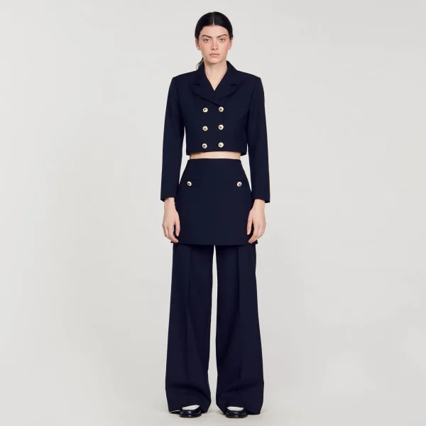 Shop Veste Courte à Double Boutonnage Femme Costumes | Blousons & Vestes