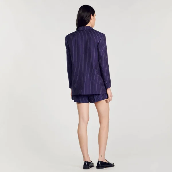 Hot Veste De Costume à Rayures Femme Ensembles | Blousons & Vestes