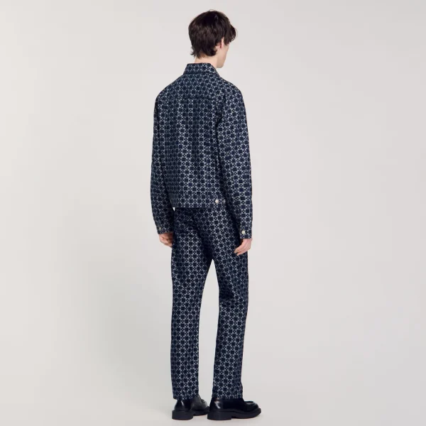 Sale Veste En Denim Square Cross Homme Manteaux & Blousons
